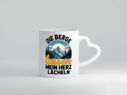 Berge lassen mein Herz lächeln | Wandern Humor Geschenkidee Tasse