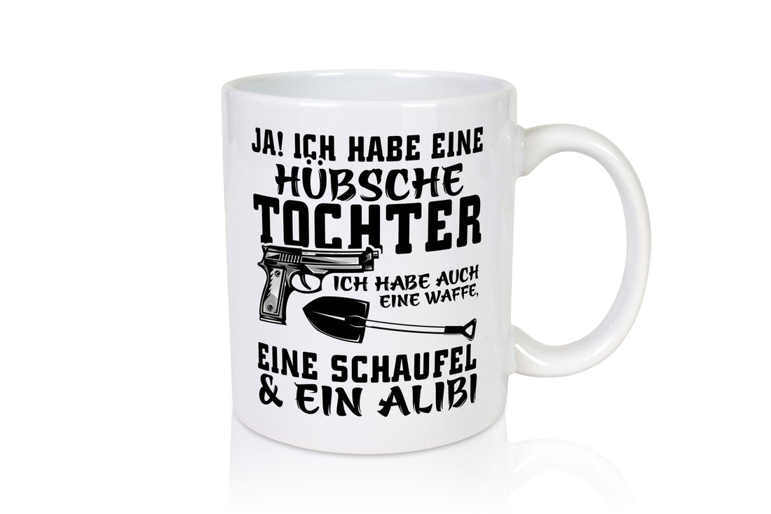 Hübsche Tochter Geschenk Familie Geschenkidee lustiger Spruch Tasse