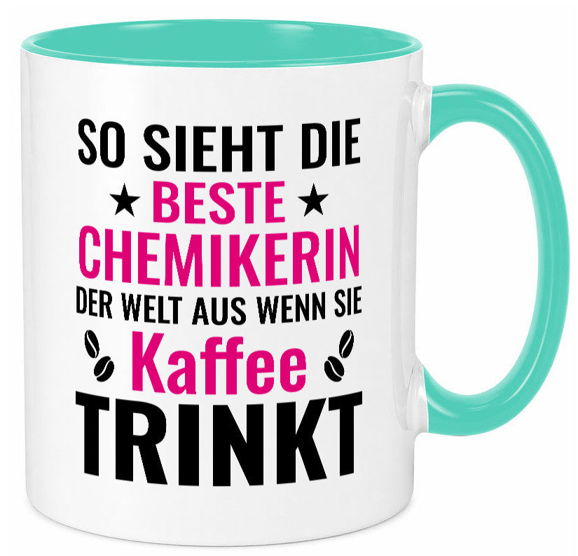 Kaffee trinkt: Chemikerin | Chemie Labor Geschenkidee Humor Tasse