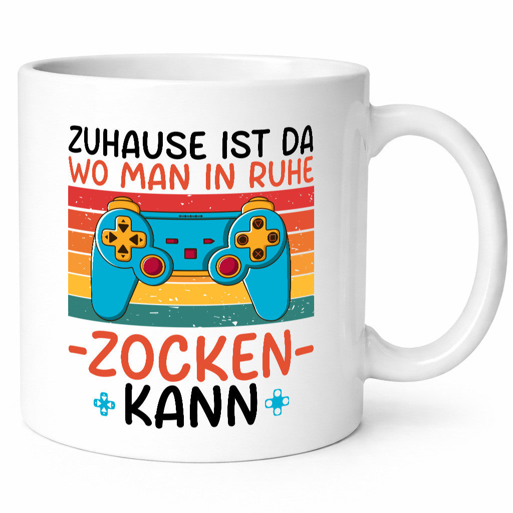Zuhause ist da wo man in ruhe Zocken kann | Gamer Geschenk Humor Geschenkidee