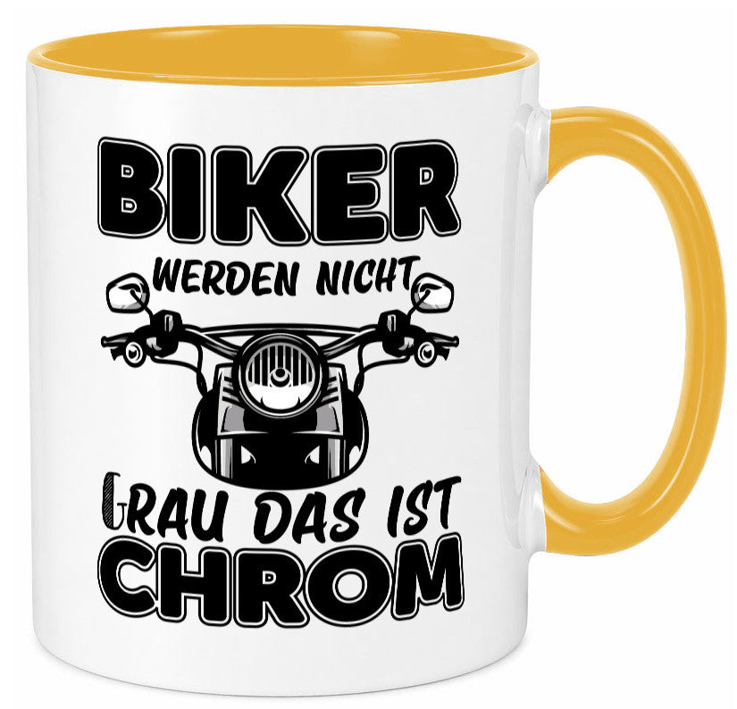Biker werden nicht grau | Motorrradfahrer Tasse Humor Geschenkidee