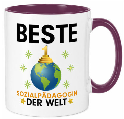 Welt Beste Sozialpädagogin | Humor Pädagogin Geschenkidee Tasse