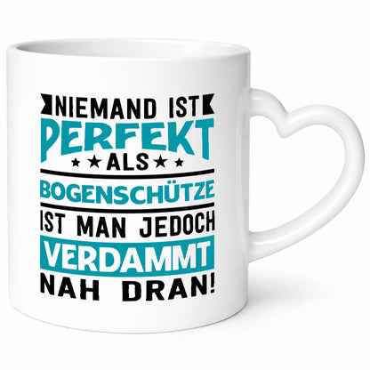 Niemand ist Perfekt | Bogenschütze Verdammt nah dran lustig Humor Geschenkidee