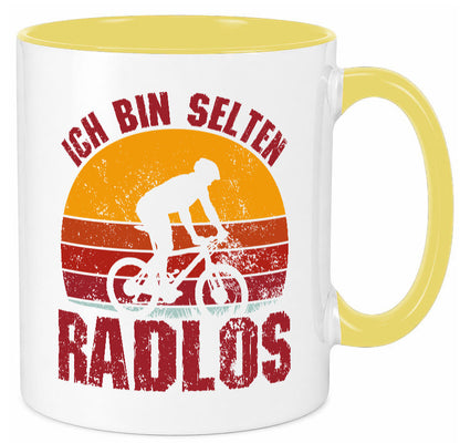 Ich bin Selten Radlos | Radfahrer Mountainbike Humor Geschenkidee Tasse