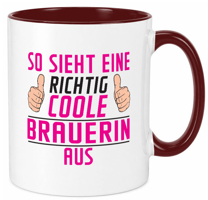 Richtig Coole Brauerin | Bier Brauerei Geschenk Humor Geschenkidee lustiger