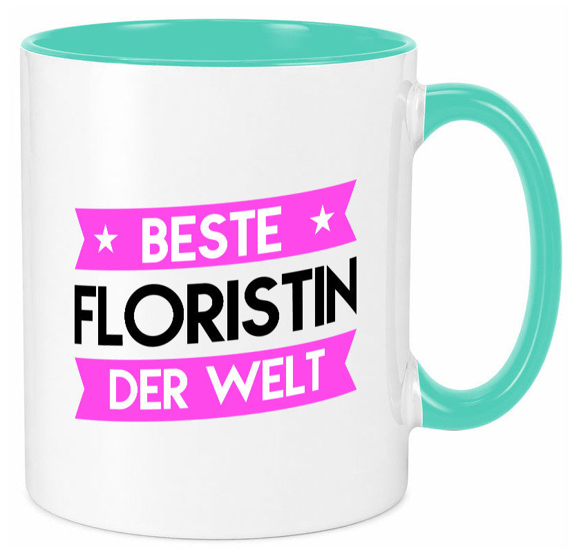 Beste Floristin | Blumen Verkäuferin Geschenk Humor Geschenkidee lustiger Tasse
