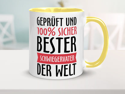 Bester Schwiegervater Geschenk Familie Geschenkidee lustiger Spruch Tasse