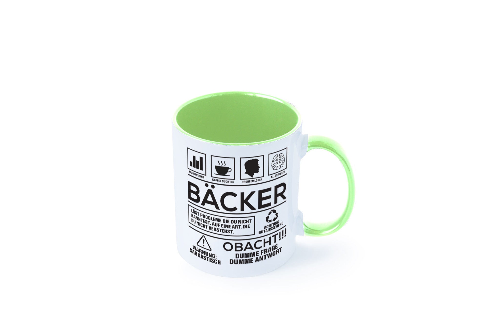 Achtung Probleme Bäcker | Bäckerei Backen Konditor Geschenk Humor Geschenkidee