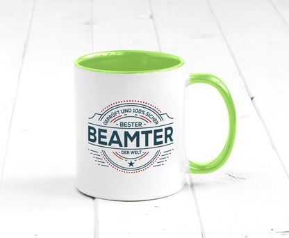 Geprüft und sicher: Beamter | Verbeamtung Dienst Humor Geschenkidee Tasse