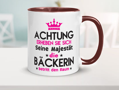 Seine Majestät Bäckerin | Bäckerei Frauen Backen Humor Geschenkidee Tasse