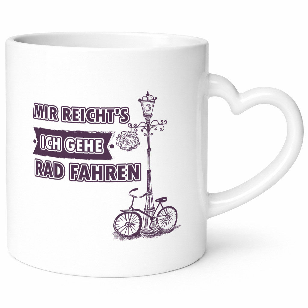 Mir reicht ich geh Rad fahren lustiger Spruch Geschenk Humor Geschenkidee Tasse