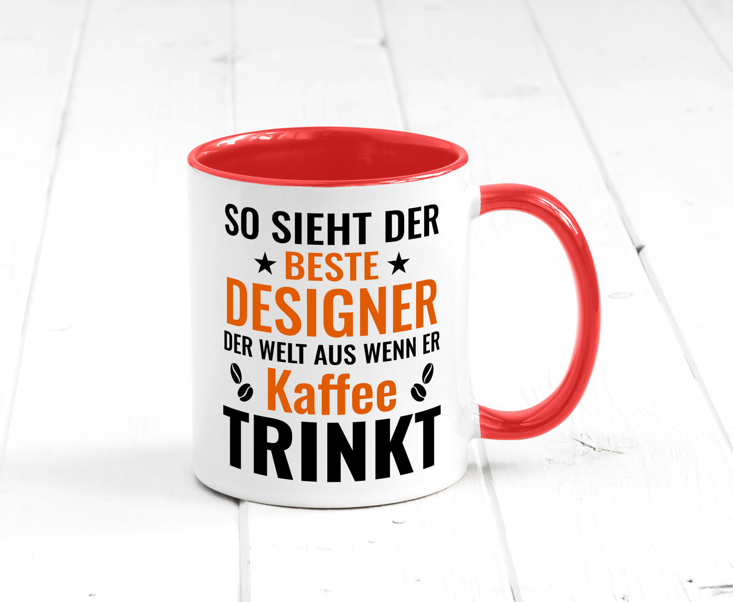 Kaffee trinkt: Designer Beruf | Mode Geschenkidee Arbeit Kollegen Büro Humor
