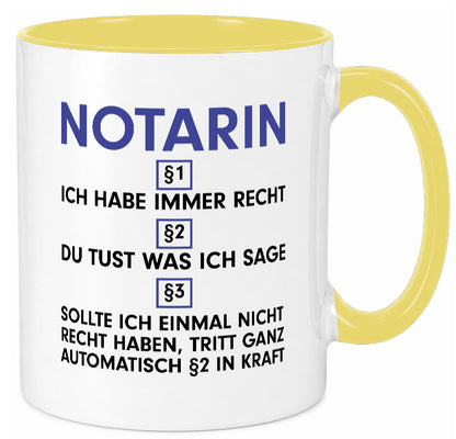 Ich habe immer Recht Notarin | Juristin v2 lustiger Spruch Geschenk Humor