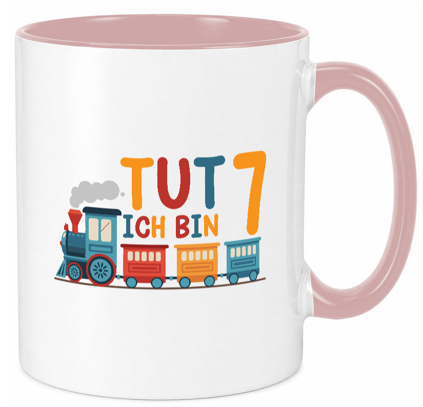 7. Geburtstag | 7 Jahre Eisenbahn Zug junge Humor Geschenkidee Tasse