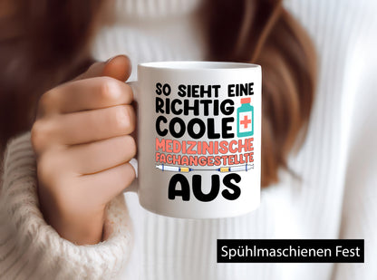 Coole Medezinsche Fachangestellte | Arzthelferin Geschenkidee Humor Tasse
