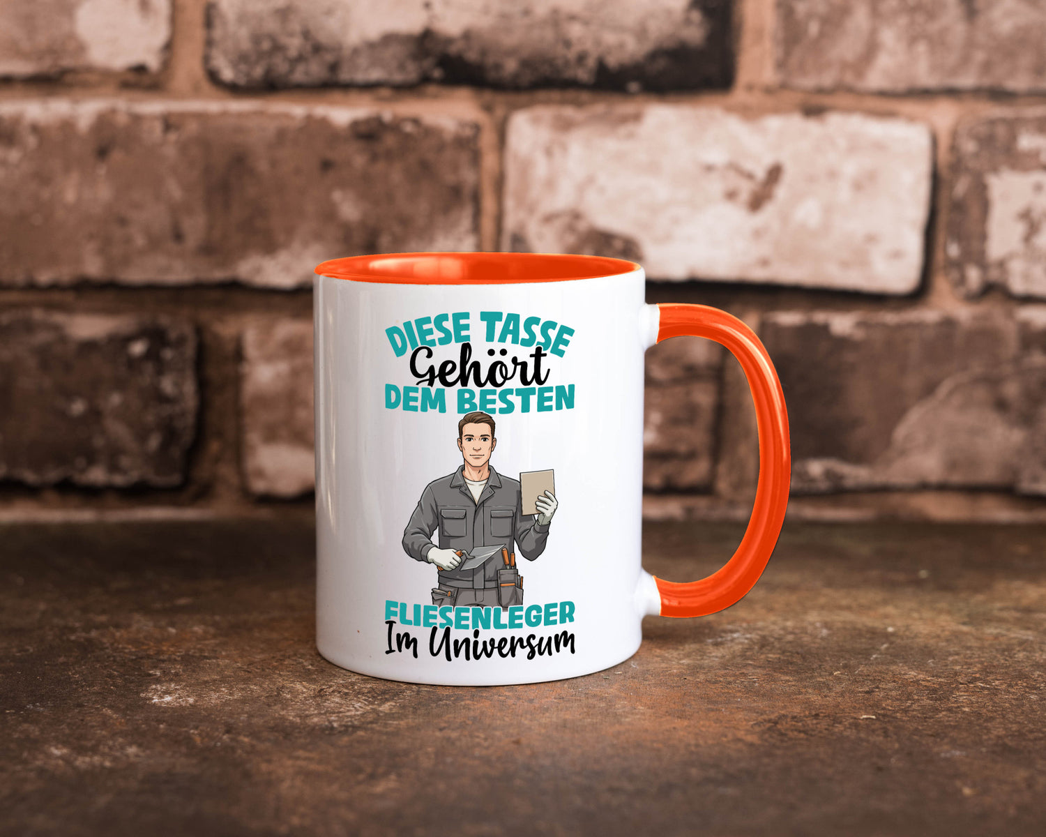 Im Universum: Fliesenleger | Fliesenlegen Bau Geschenk Humor Geschenkidee