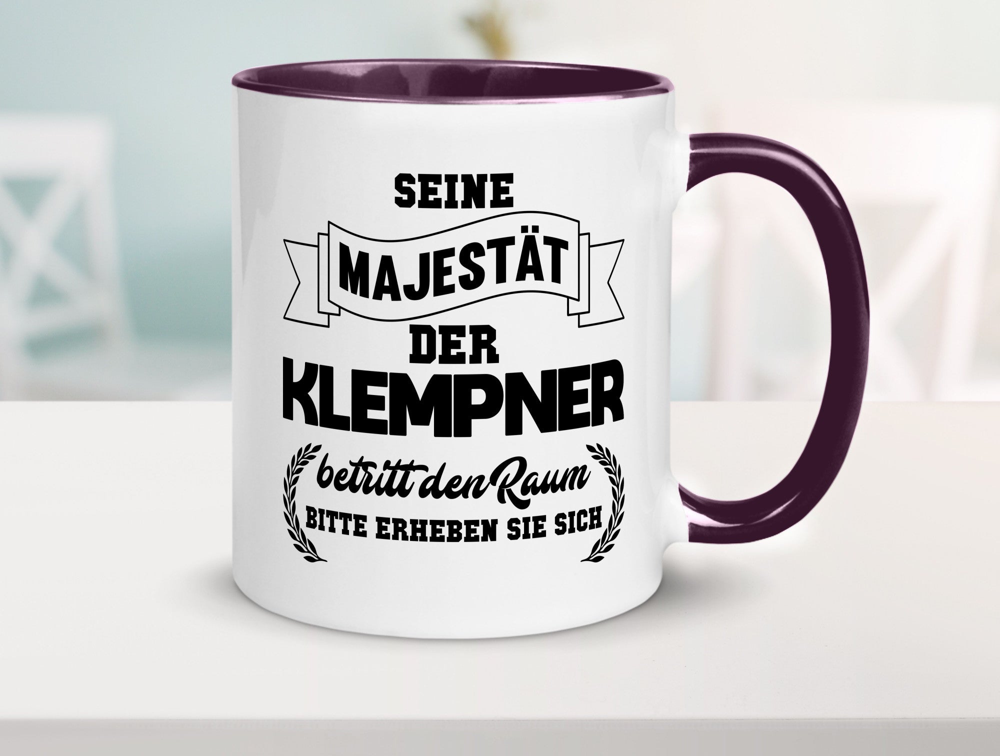 Der Klempner betritt den raum | Geschenk Humor Geschenkidee lustiger Spruch