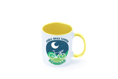 Coole Opas fahren Rennrad | Mond Landschaft Geschenk Familie Geschenkidee