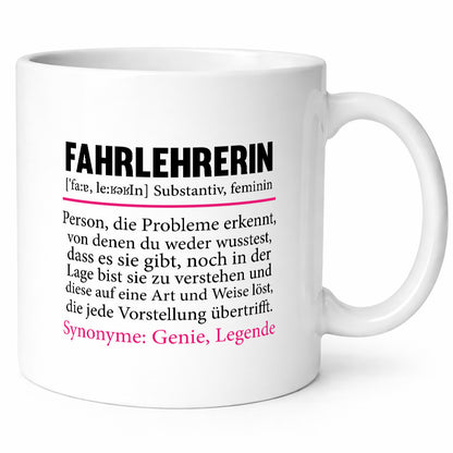 Fahrlehrerin | lustig Fahrschule Humor Geschenkidee Geschenk Tasse