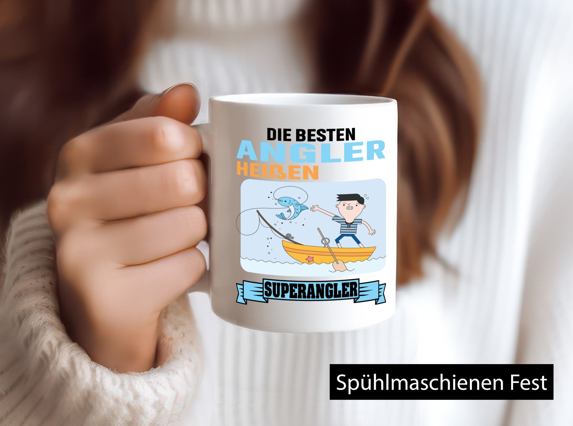 Die besten Angler heißen Superangler Geschenk Humor Geschenkidee lustiger