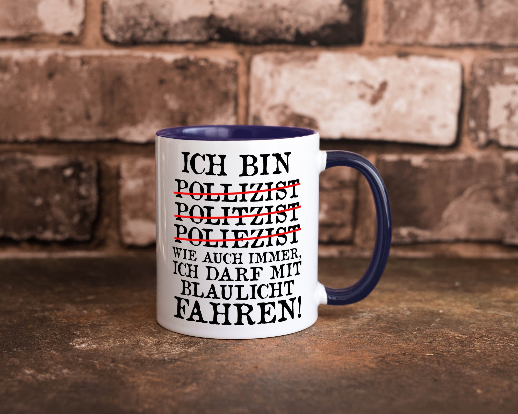 Ich bin Polizist | Blaulicht Polizei Beruf Streife lustig Arbeit Kollegen Büro