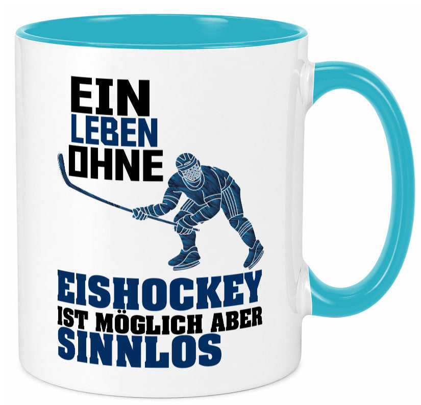 Eishockey | Eishockeyspieler Tasse Eishockeyfan lustiger Spruch Geschenk Humor