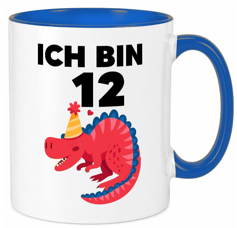 12. Geburtstag | Dino Dinosaurier 12 Jahre Geschenkidee Humor Tasse