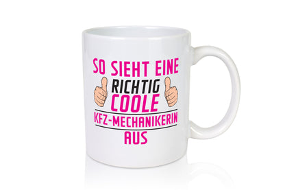 Richtig Coole KFZ-Mechanikerin | Mechaniker KFZ Humor Geschenkidee Tasse
