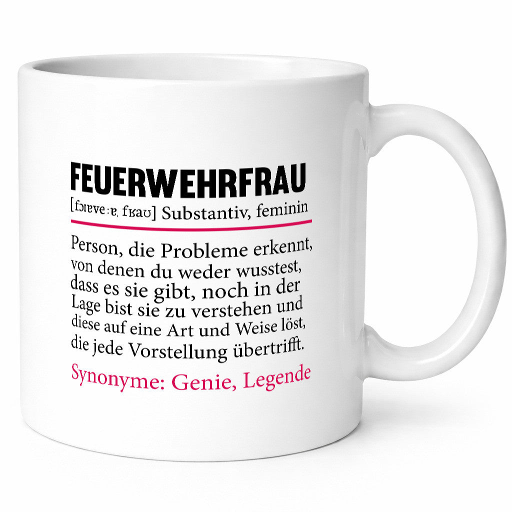 Feuerwehrfrau | Spruch Beruf Feuerwehr lustig Humor Arbeit Kollegen Büro