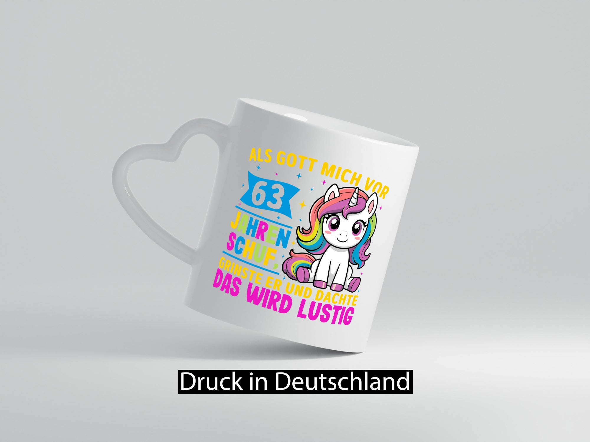 63. Geburtstag | Als Gott mich schuf 40 Jahre v2 Geschenk Geschenkidee lustiger