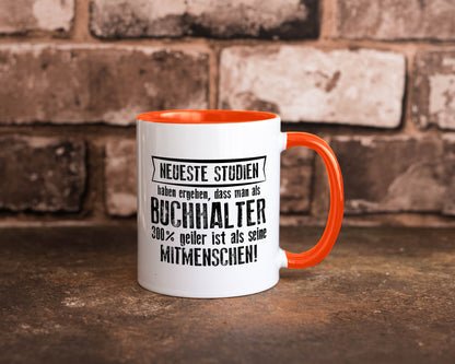 Neuste Studien: Buchhalter | Buchhaltung Humor Geschenkidee Tasse