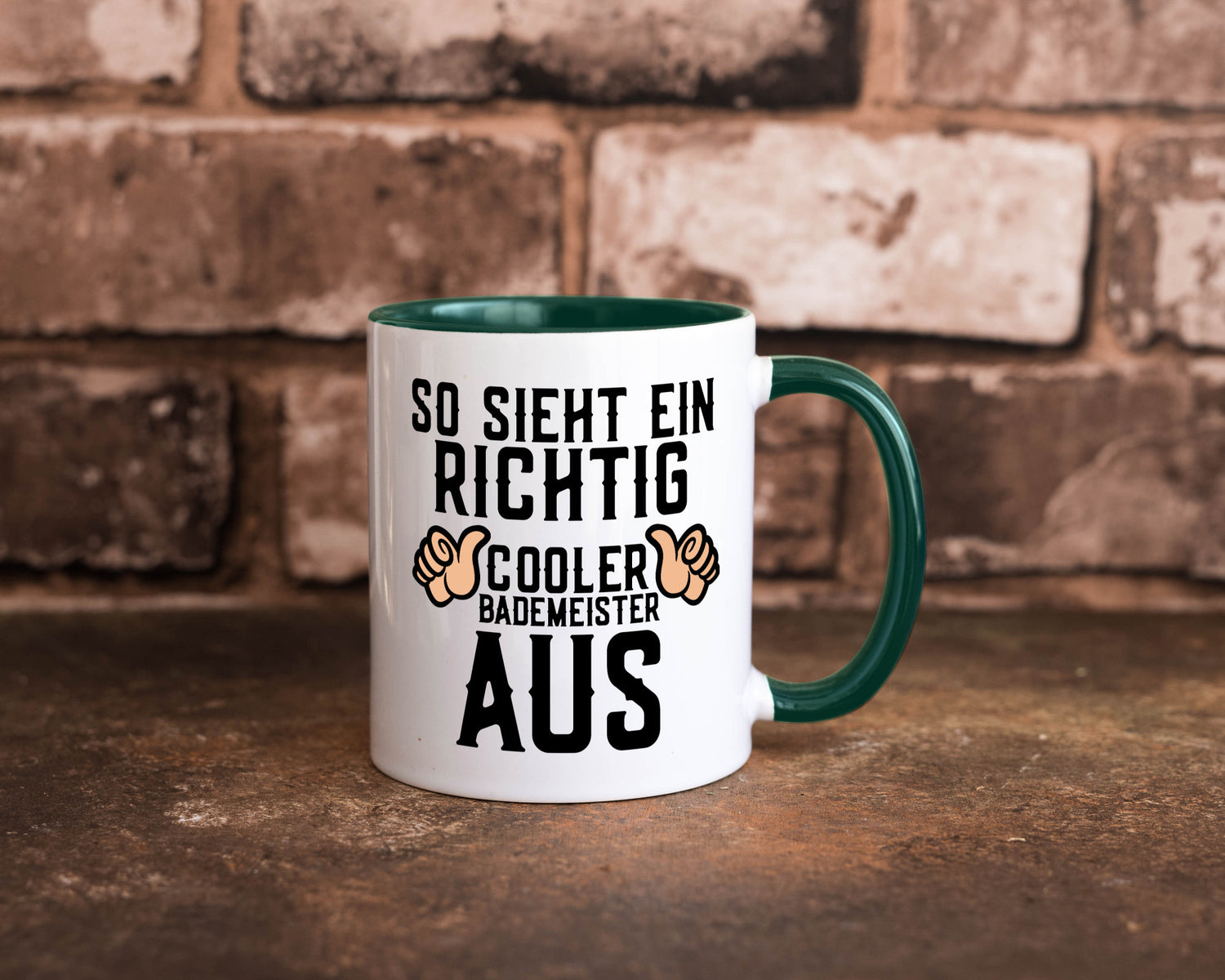 Richtig cooler Bademeister | Daumen hoch Schwimmbad lustig Humor Geschenkidee