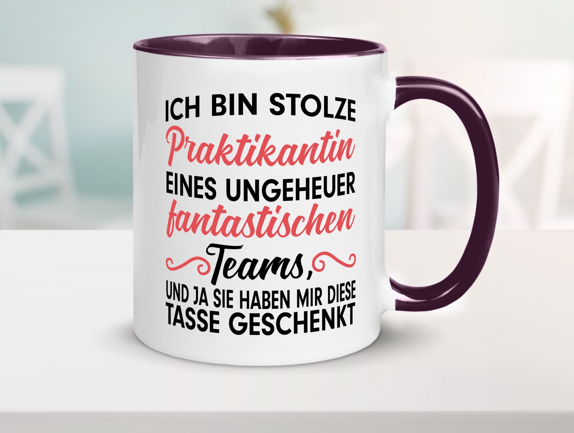Stolze Praktikantin | Arbeitswelt Tasse Praktikum Geschenk Arbeit Kollegen Büro
