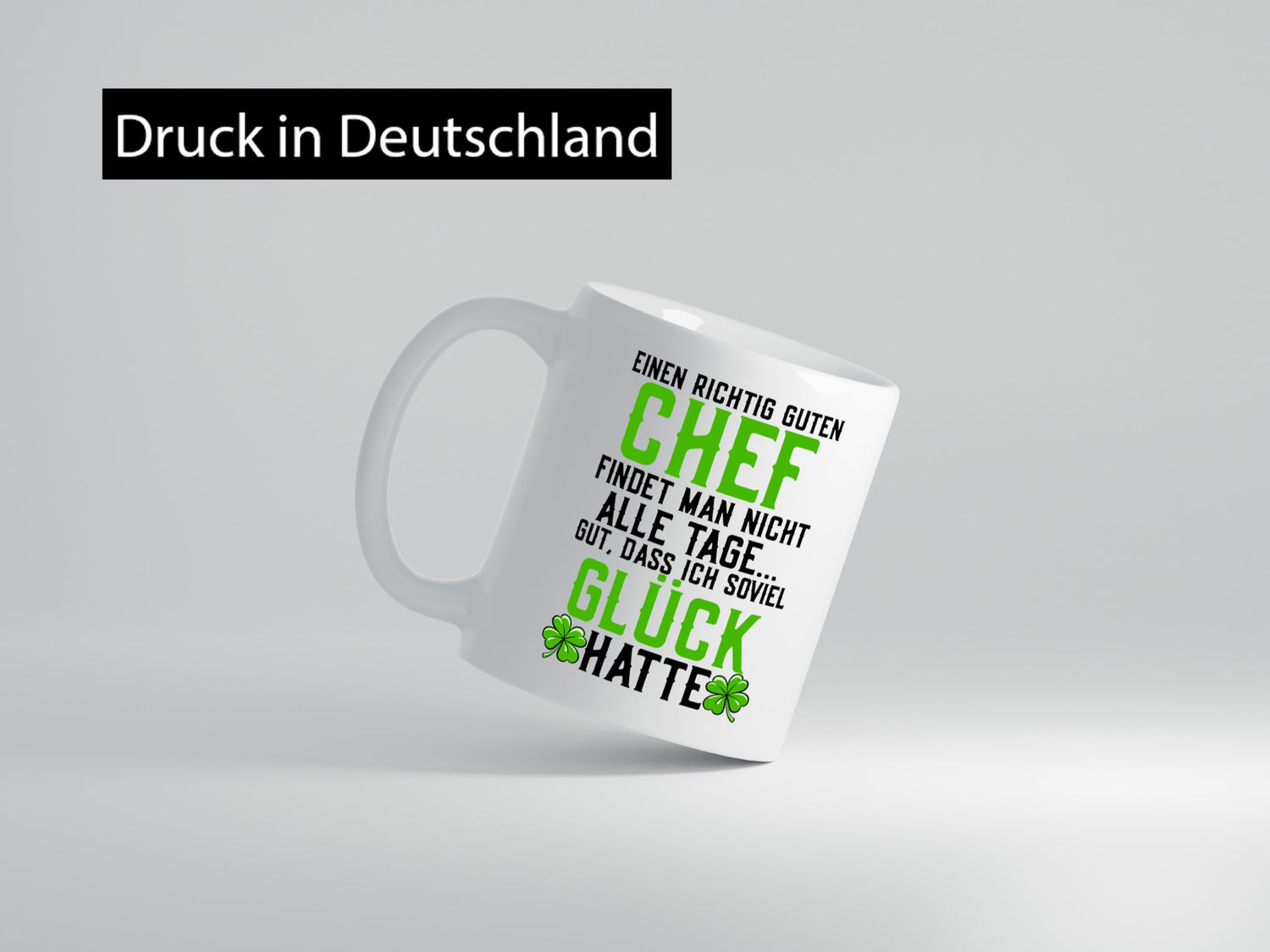 Richtig guter Chef | Dankeschön Arbeit Kleeblatt Geschenkidee Kollegen Büro