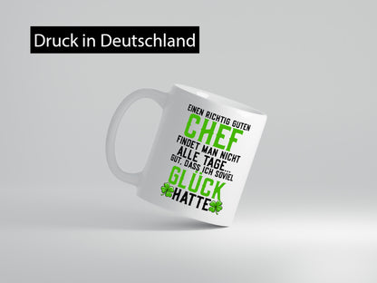 Richtig guter Chef | Dankeschön Arbeit Kleeblatt Geschenkidee Kollegen Büro