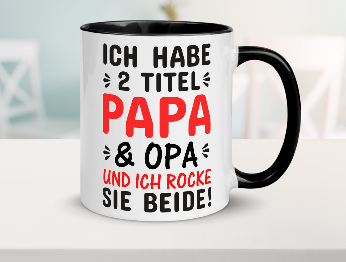Papa und Opa | Männer Tasse Rocker Humor Geschenkidee Familie