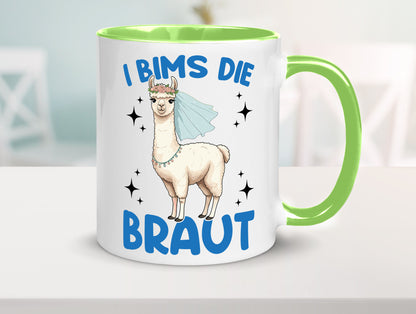 I Bims die Braut | Lama JGA Hochzeit lustig Humor Geschenkidee Geschenk Tasse