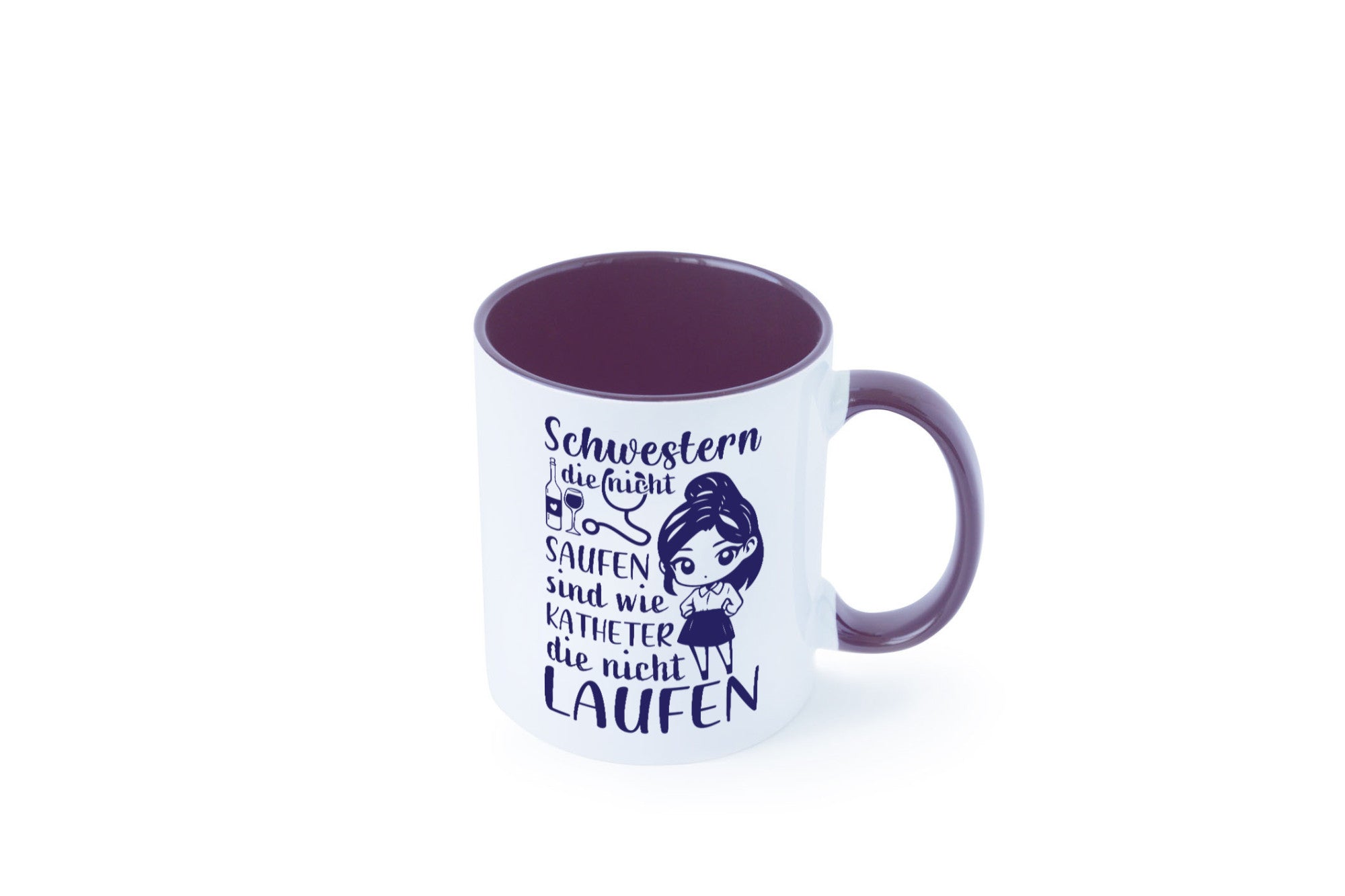 Schwestern die nicht saufen | Krankenschwester Alkolhol Geschenkidee Humor Tasse