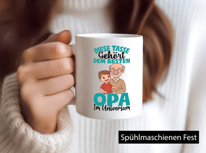 Im Universum: Opa | Großvater Enkel Familie Geschenk Geschenkidee lustiger