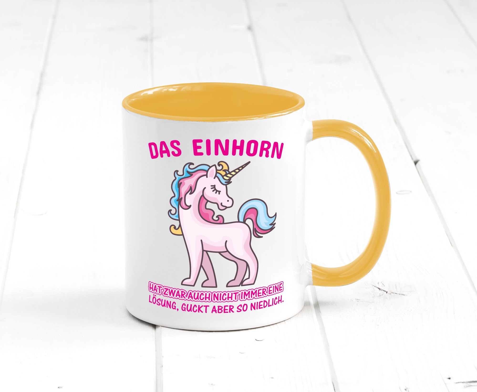 Niedliches Einhorn | lustige Tasse Frauen Mädchen lustiger Spruch Geschenk