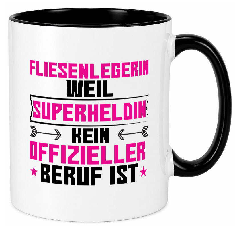 Superheldin Fliesenlegerin | Fliesenlegen Bau Geschenk Humor Geschenkidee