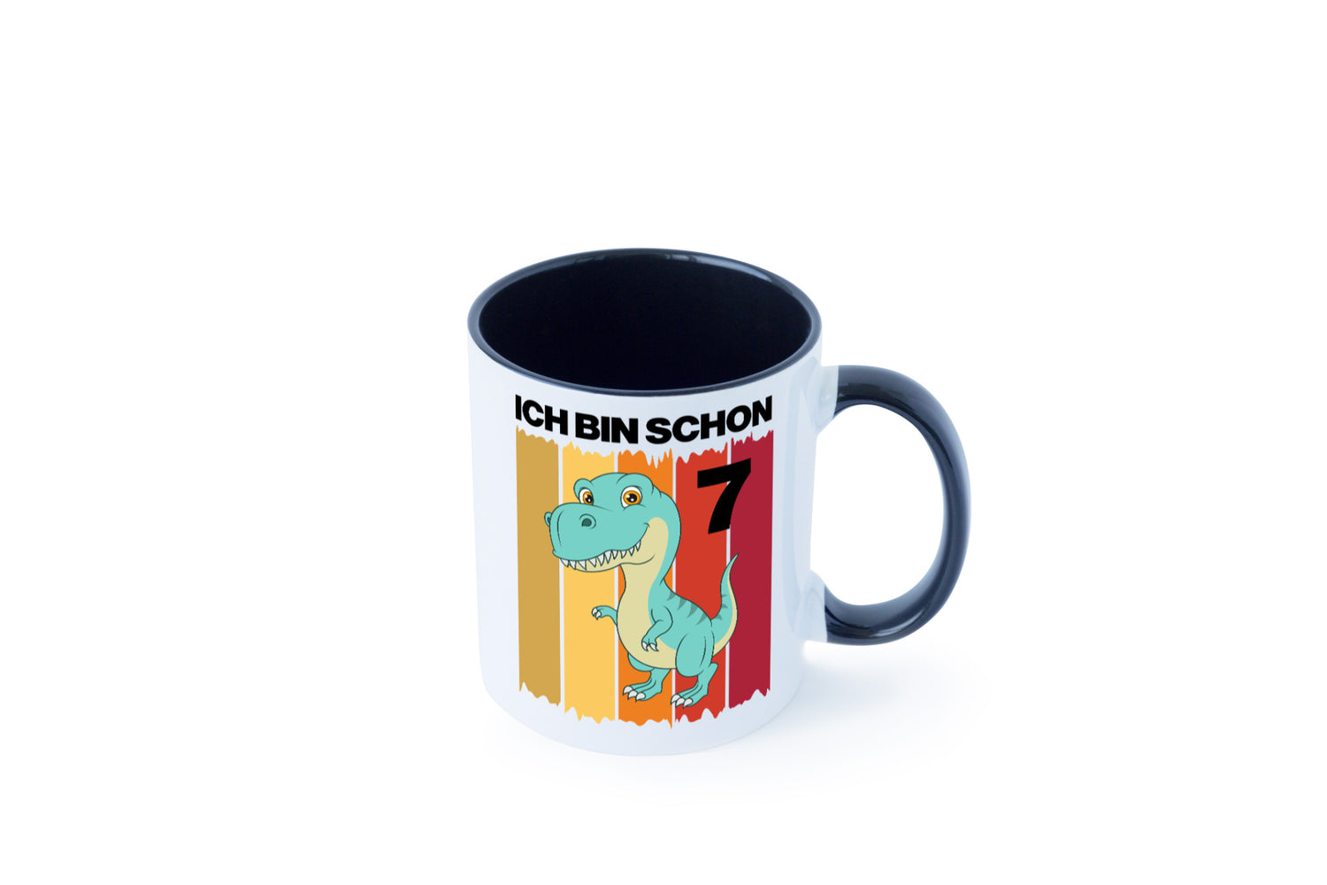 7. Geburtstag | 7 Jahre Dinosaurier lustiger Spruch Geschenk Geschenkidee Tasse