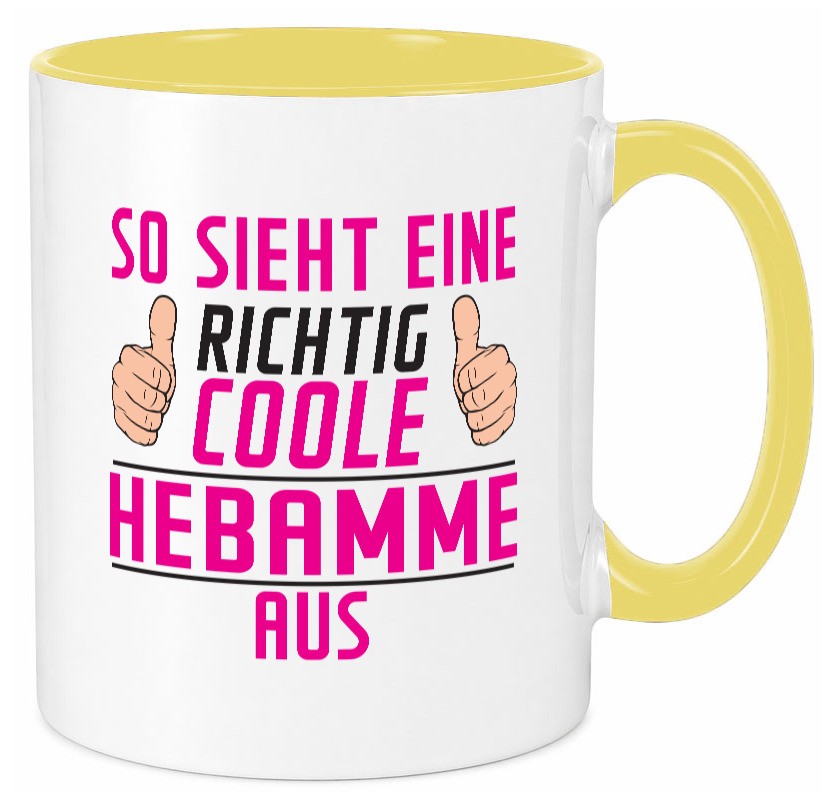 Richtig Coole Hebamme | Geburtshilfe Geschenk Humor Geschenkidee lustiger Tasse