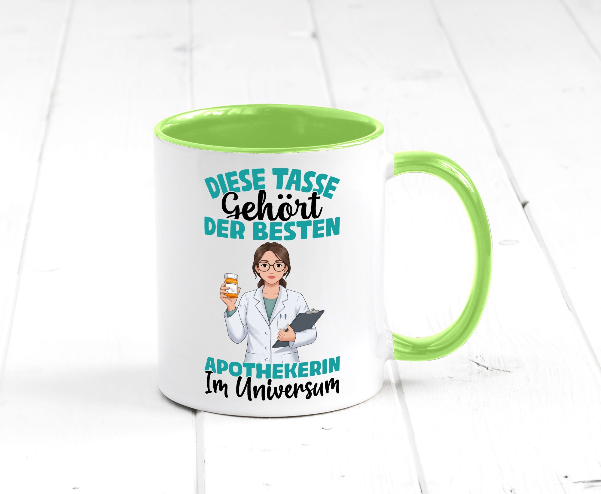 Im Universum: Apothekerin | Apotheke Pharmazie lustiger Spruch Geschenk Humor