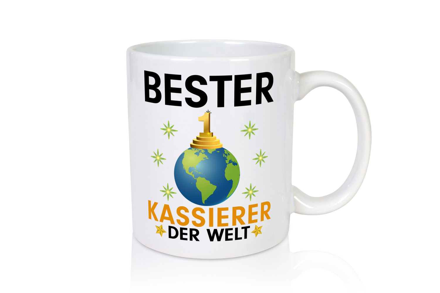 Welt Bester Kassierer lustiger Spruch Geschenk Humor Geschenkidee Tasse