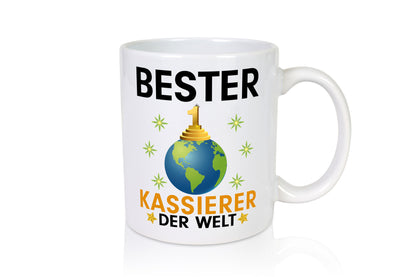 Welt Bester Kassierer lustiger Spruch Geschenk Humor Geschenkidee Tasse