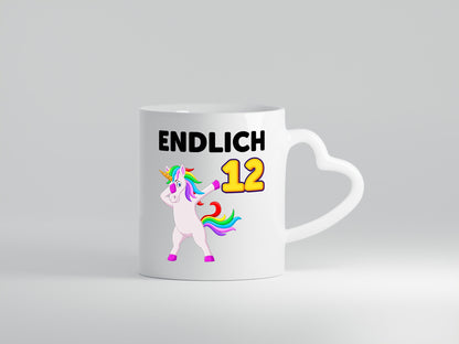 12. Geburtstag | endlich 12 Jahre Einhorn Mädchen lustig Geschenkidee Geschenk