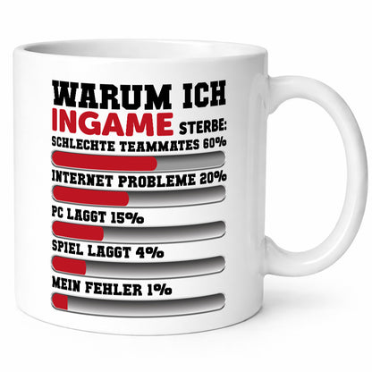 Gamer-Spruch | Zocker-Tasse Zocken Humor lustige Geschenkidee