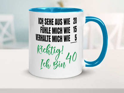 Ich bin Jung | 40 Geburtstag Verhalte mich wie ein Kind Geschenk Geschenkidee