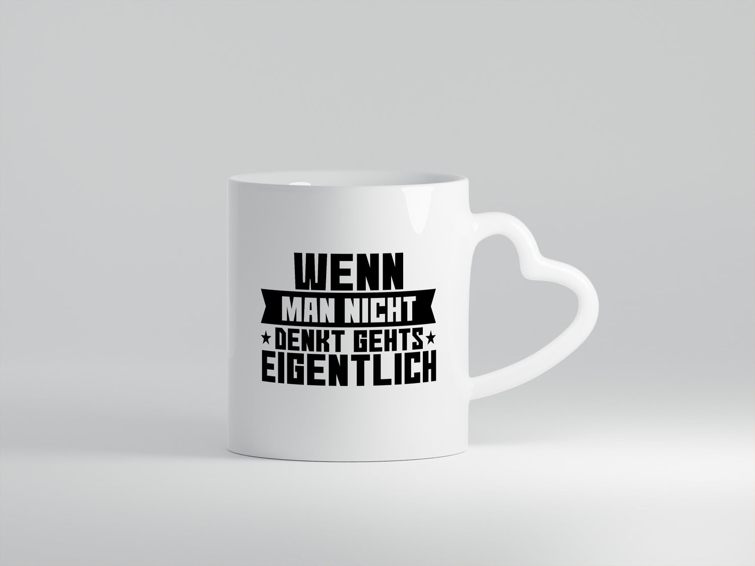 Wenn man nicht denkt gehts eigentlich | Arbeit Spruch lustiger Geschenk